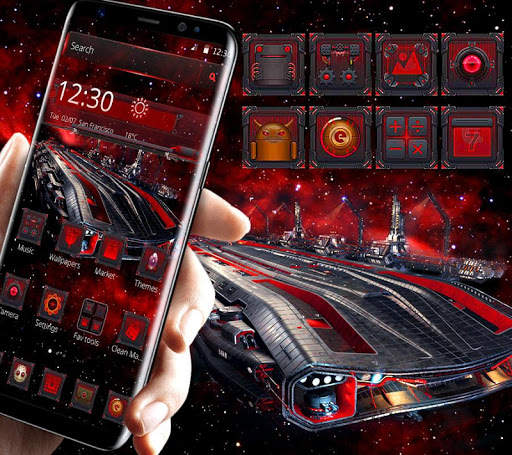 Red Dark Galaxy Legend Theme screenshot 2