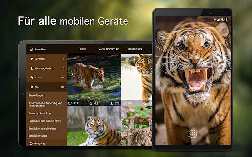 Hintergrundbilder mit Tiger 4K screenshot 6