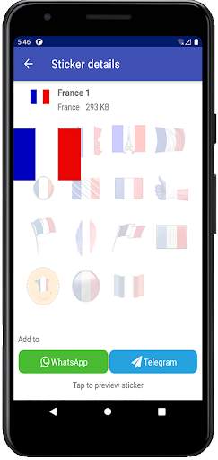 France stickers for WhatsApp and Telegram screenshot 3