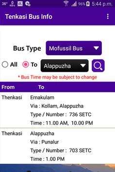 Tenkasi Bus Info screenshot 2