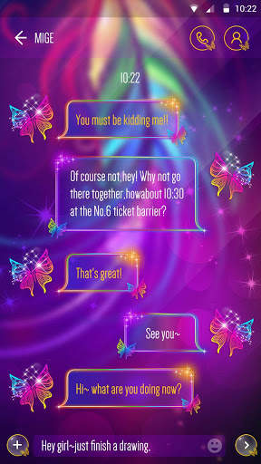 GO SMS IMAGINEⅡ THEME screenshot 2