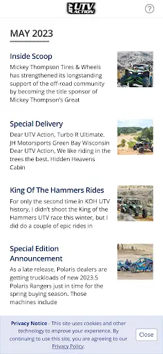 ATV UTV ACTION Magazine screenshot 1