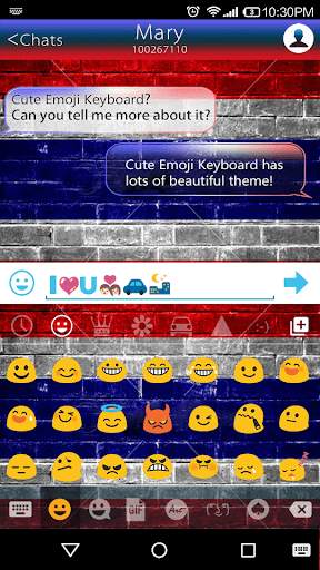 Thailand Emoji Keyboard Theme screenshot 2