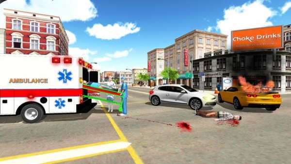 Ambulance Driving Game: Rescue Driver Simulator screenshot 1