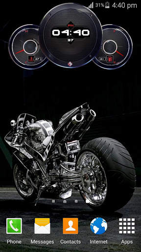 Superbike Clock Wallpaper HD screenshot 12