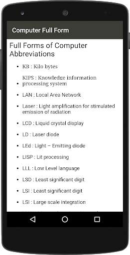 Computer Full Form : A to Z screenshot 4