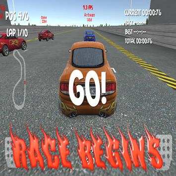 fast racing car 2015 3D screenshot 1