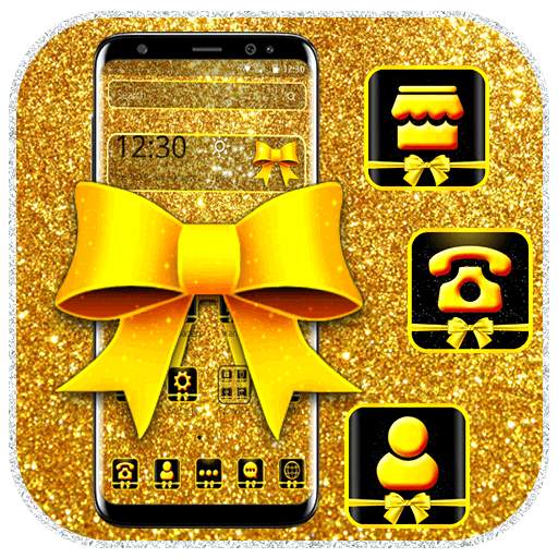 Golden Glitter Ribbon Theme 🎀 1.1.0