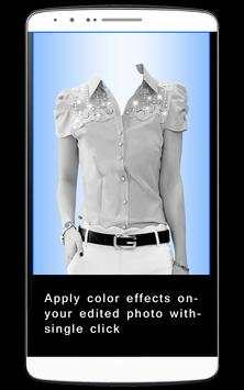Woman Designer Shirt Foto Edit screenshot 4