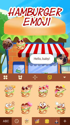 Hamburger Emoji Keyboard स्क्रीनशॉट 3