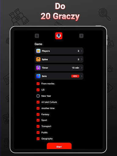 Szpieg planszowa gra imprezowa screenshot 7