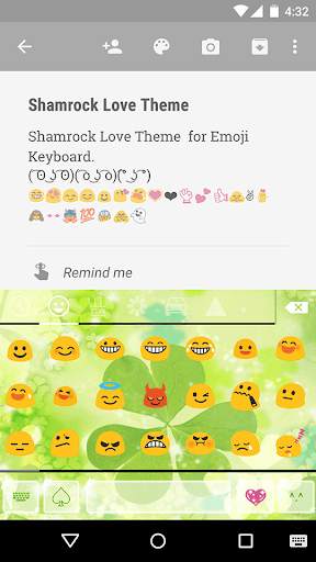 Shamrock Love Emoji Keyboard screenshot 2
