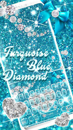 Turquoise Gorgeous Keyboard screenshot 1