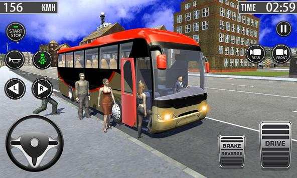 Coach Bus Driving Simulator 2019 - Hard Parking 3D screenshot 3
