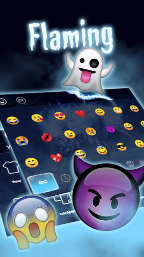 Fantasy Flaming Tiger Keyboard screenshot 3