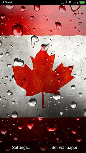 Canada flag - live wallpaper screenshot 1