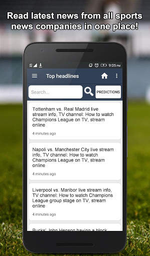 Sports News, Predictions and Scores screenshot 1