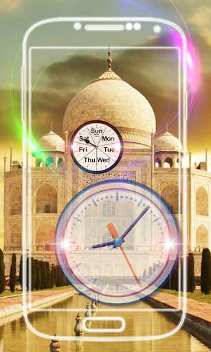 Tajmahal Clock Live Wallpaper screenshot 7