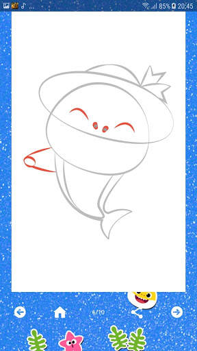 How to draw Baby Shark screenshot 6