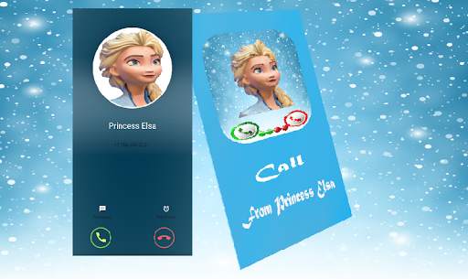 Elsa'ss Simulator FakeCall screenshot 3