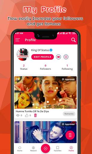 King Of Status Video Reward App screenshot 3