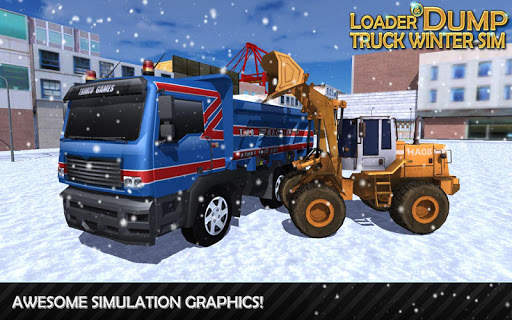 Loader & Dump Truck Winter SIM screenshot 3