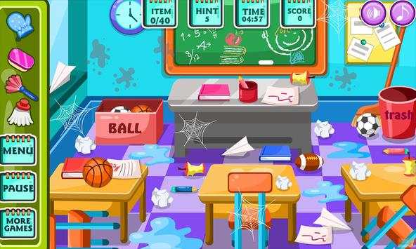 Classroom clean up at school screenshot 2