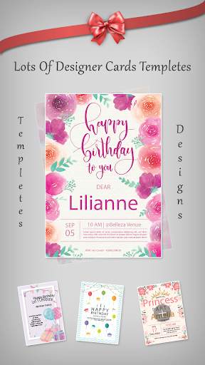 Birthday Invitation Card Maker screenshot 1