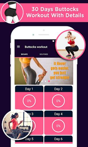 Buttocks workout in 30 days, Hips, Butt Workout screenshot 1