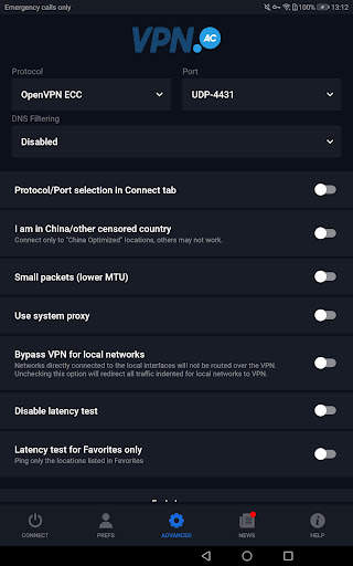 VPN.AC Client screenshot 8