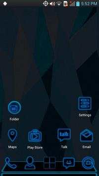 Next Launcher - Blue Theme screenshot 1