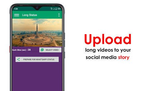 Long Video Status Uploader -Status Video splitter screenshot 1