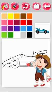 Car Racing Coloring screenshot 3