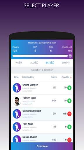11 Wickets Fantasy Cricket Guide screenshot 3