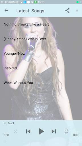 Miley Cyrus Popular Songs   Lyrics 5 تصوير الشاشة