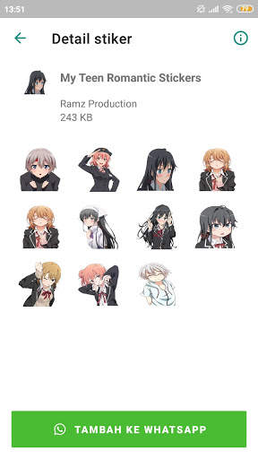 Cute Anime Sticker For WA screenshot 3