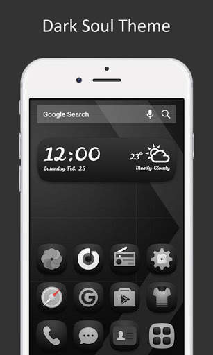 Dark Soul Theme for Mega Launcher 2 تصوير الشاشة