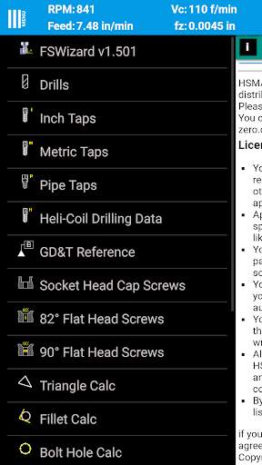 FSWizard Machinist Calculator скриншот 6