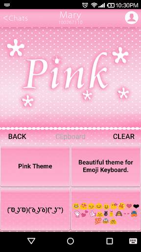 Pink Emoji Keyboard -Emoticons स्क्रीनशॉट 3