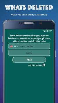 Whats Deleted Messages Recovery 11 تصوير الشاشة
