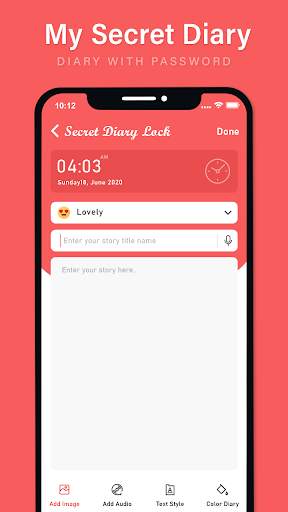 Secret Diary Lock with  - My Diary Journal Diary screenshot 1
