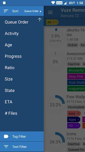 Vuze Remote screenshot 2