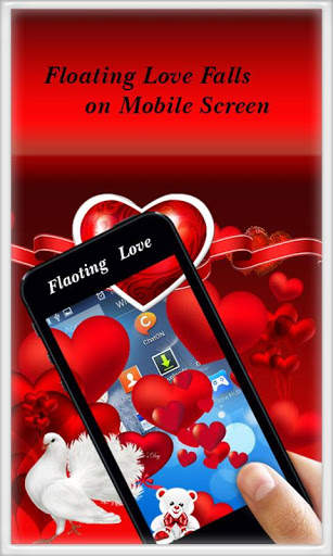 Floating Love Fall & Theme Pattern Lock Screen screenshot 6