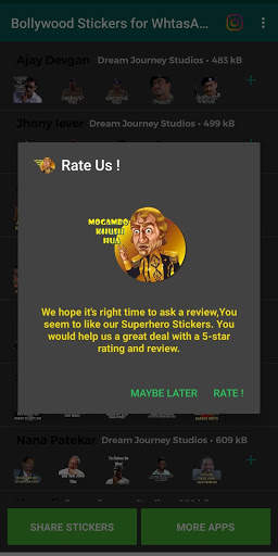 Bollywood Stickers For WhatsApp - WASticker screenshot 6