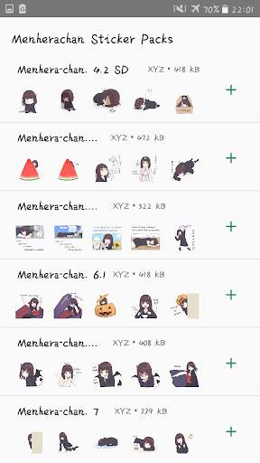 Menhera-chan WAStickerApps EN screenshot 5