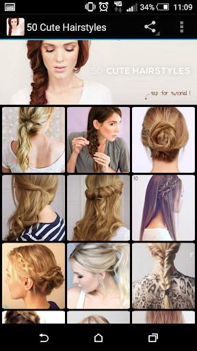 50 Cute Hairstyles 1 تصوير الشاشة