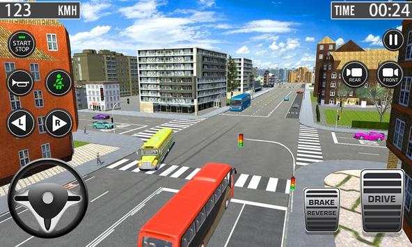 Coach Bus Driving Simulator 2019 - Hard Parking 3D screenshot 1