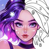 Coloring by number logo