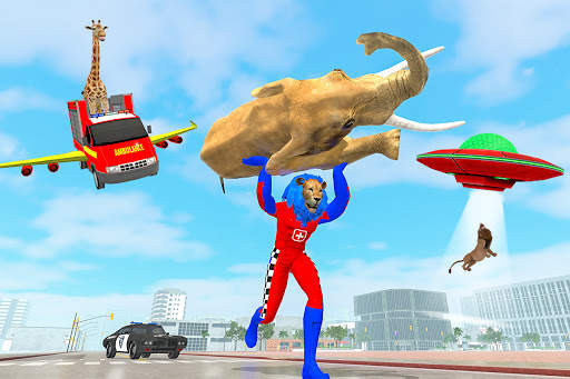 Grand Robot Superhero Animal Rescue: Alien Battle screenshot 11