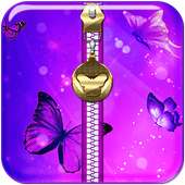 Butterfly Zipper Lock Screen icon